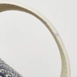 Pre Owned Etro White Printed Leather Tote