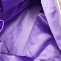 Pre Owned Etro White Printed Leather Tote