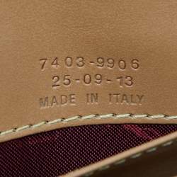 Etro Brown Paisley Print Coated Canvas Trifold Continental Wallet