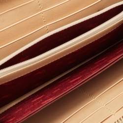 Pre Owned Etro Multicolor Paisley Print Leather Wristlet Continental Wallet