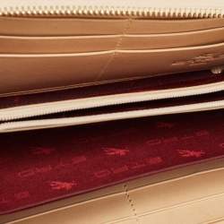 Pre Owned Etro Multicolor Paisley Print Leather Wristlet Continental Wallet