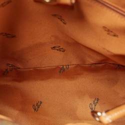 Pre Owned Etro Multicolor Paisley Print Coated Canvas and Leather Tassel Bucket Bag