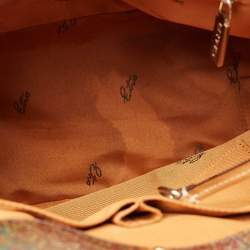 Pre Owned Etro Multicolor Paisley Print Coated Canvas and Leather Tassel Bucket Bag
