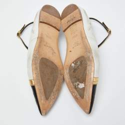 Etro Multicolor Embroidered Leather Ankle Strap Ballet Flats Size 39