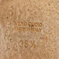 Pre Owned Etro Brown Suede Glastonbury Over The Knee Boots Size 36.5