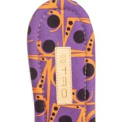 Etro Purple Suede Embellished Open Toe Slide Sandals Size 39