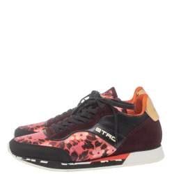 Pre Owned Etro Multicolor Jacquard And Suede Sneakers Size 40