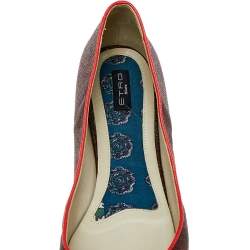 Etro Brown Coated Canvas Ballet Flats Size 40