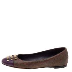 Etro Multicolor Paisley Printed Coated Canvas And Leather Ballet Flats Size 36