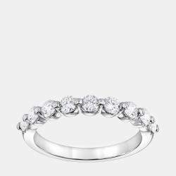 14K White Gold  Lab Grown Diamond Band (0.7 cts)