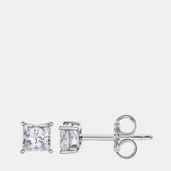 14K White Gold  Lab Grown Diamond Basic Stud Earring (0.78 cts)
