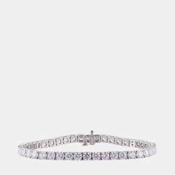 14K White Gold  Lab Grown Diamond Tennis Bracelet (10.45 cts)