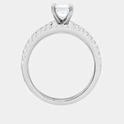 Pre Owned 1.5ct 14k White Gold Lab Grown Diamond Bridal Set