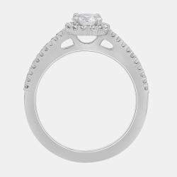 Pre Owned 1.01ct 14k White Gold Lab Grown Diamond Engagement Ring US 7
