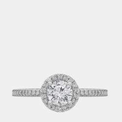 Pre Owned 1.01ct 14k White Gold Lab Grown Diamond Engagement Ring US 7