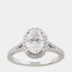 Pre Owned 1.95ct 14k White Gold Lab Grown Diamond Engagement Ring