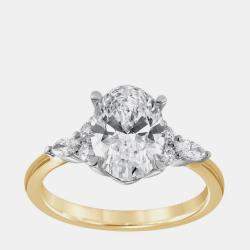 Pre Owned 2.25ct 14k Yellow Gold Lab Grown Diamond Engagement Ring