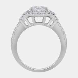 Pre Owned 3.02ct 14k White Gold Lab Grown Diamond Engagement Ring