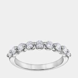 Pre Owned 0.7ct 14k White Gold Lab Grown Diamond Band