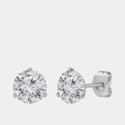 Pre Owned 2.5ct 14k White Gold Lab Grown Diamond Martini Stud Earring