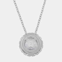 مملوكة مسبقًا 1.21ct 14k White Gold Lab Grown Diamond Halo Pendant