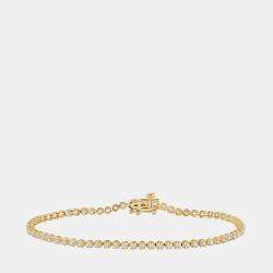 Pre Owned 0.95ct 14k Yellow Gold Lab Grown Diamond Tennis Bracelet