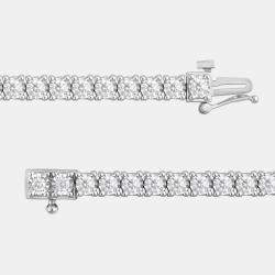 Pre Owned 3.2ct 14k White Gold Lab Grown Diamond Tennis Bracelet
