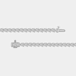 Pre Owned 5ct 14k White Gold Lab Grown Diamond Tennis Bracelet