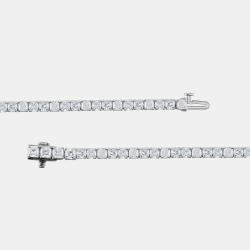 Pre Owned 9.5ct 14k White Gold Lab Grown Diamond Tennis Bracelet