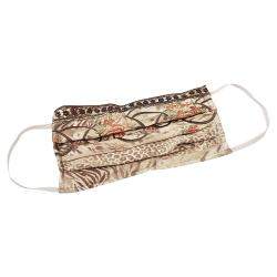 Non-Medical Handmade Floral Embroidered Printed Satin and Cotton Face Mask - Pack Of 5 (Available for UAE Customers Only) 