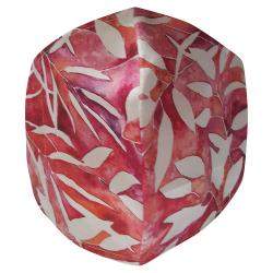 Non-Medical Handmade White/Red Floral Printed Cotton Face Mask - Pack Of 2 (Available for UAE Customers Only)