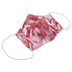 Non-Medical Handmade White/Red Floral Printed Cotton Face Mask - Pack Of 2 (Available for UAE Customers Only)