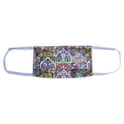 Collars & Cuffs Non-Medical Handmade Mosaic Blue Face Mask (Available for UAE Customers Only)