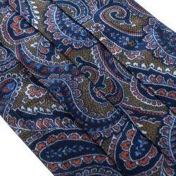 Collars & Cuffs Non-Medical Handmade Blue Paisley Face Mask (Available for UAE Customers Only)