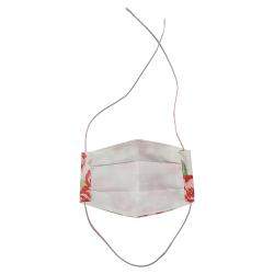 Non-Medical Handmade Beige Floral Printed Cotton Face Mask - Pack Of 2 (Available for UAE Customers Only)