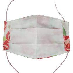 Non-Medical Handmade Beige Floral Printed Cotton Face Mask - Pack Of 2 (Available for UAE Customers Only)