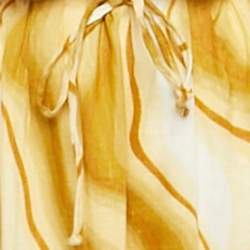 Faithfull The Brand Yellow Piedra Linen Cut-Out Maxi Dress M