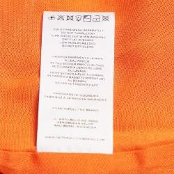 Pre Owned Faithfull The Brand Yellow/Orange Floral Print Linen Soko Midi Dress S