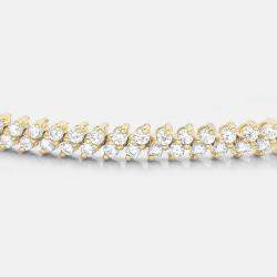 14K Yellow Gold Lab Grown Diamond Multi Row Bracelet (5.00 Ct)