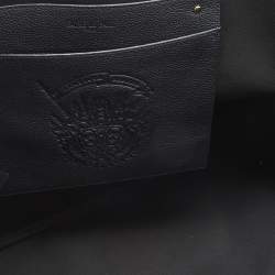 مملوكة مسبقًا حقيبة يد فور لو باج دايلي باتيل 41 جلد وكانفاس مقوى أزرق بحري