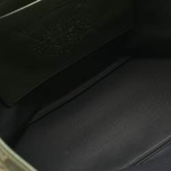 Pre Owned Faure Le Page Green Coated Canvas Daily Battle 35 Tote