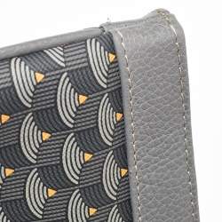 Pre Owned Faure Le Page Grey Coated Canvas and Leather Ecailles 41 Portfolio Bag