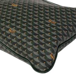 Pre Owned Faure Le Page Green Coated Canvas Ecailles 41 Portfolio Bag