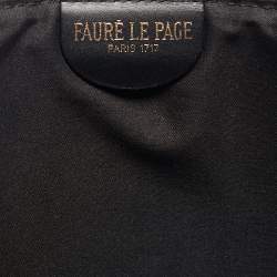 Pre Owned Faure Le Page Green Coated Canvas Ecailles 41 Portfolio Bag