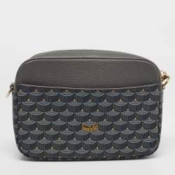 Faure Le Page Grey Coated Canvas and Leather Calibre Soft 17 Crossbody Bag
