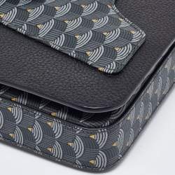 Faure Le Page Black Coated Canvas and Leather Calibre 21 Top Handle Bag