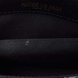 Faure Le Page Black Coated Canvas and Leather Calibre 21 Top Handle Bag