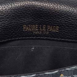 Faure Le Page Black Coated Canvas and Leather Calibre 21 Top Handle Bag
