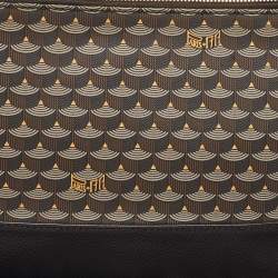 Pre Owned Faure Le Page Multicolor Coated Canvas and Leather Wristlet Pouch