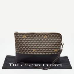 Pre Owned Faure Le Page Multicolor Coated Canvas and Leather Wristlet Pouch